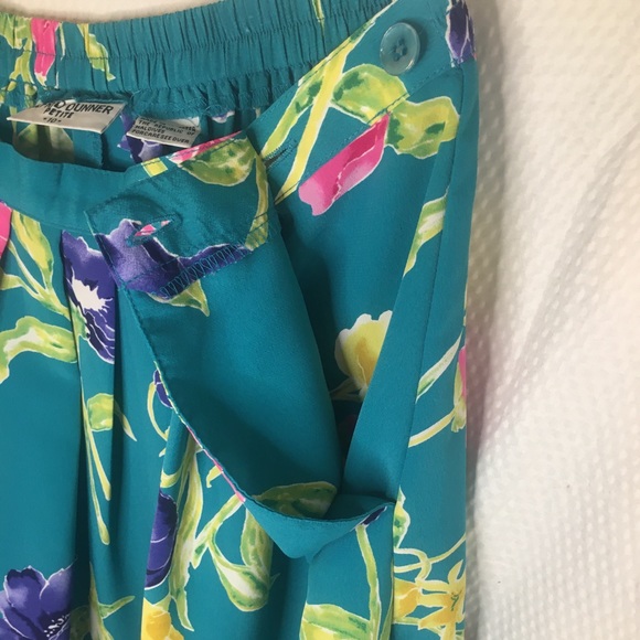 Alfred Dunner | Women’s Teal Floral Print TOP/SKIRT Set - Picture 10 of 14